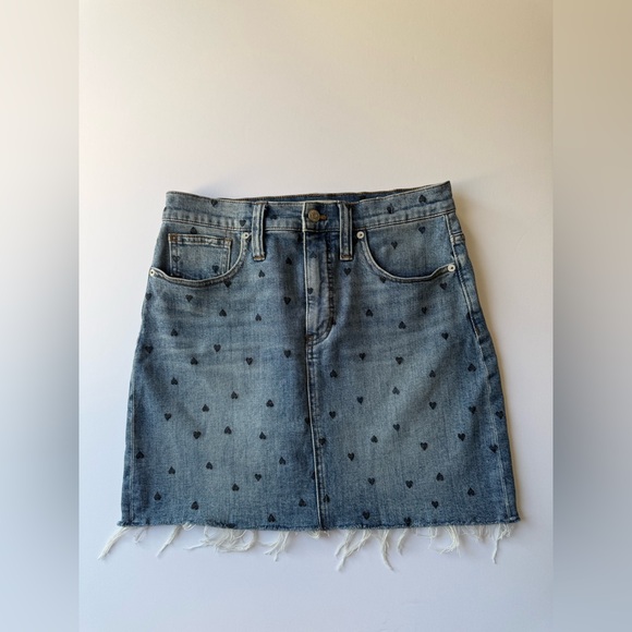 Madewell Blue Denim Skirt 🩵💙 98% COTTON 🦋 - Picture 2 of 11